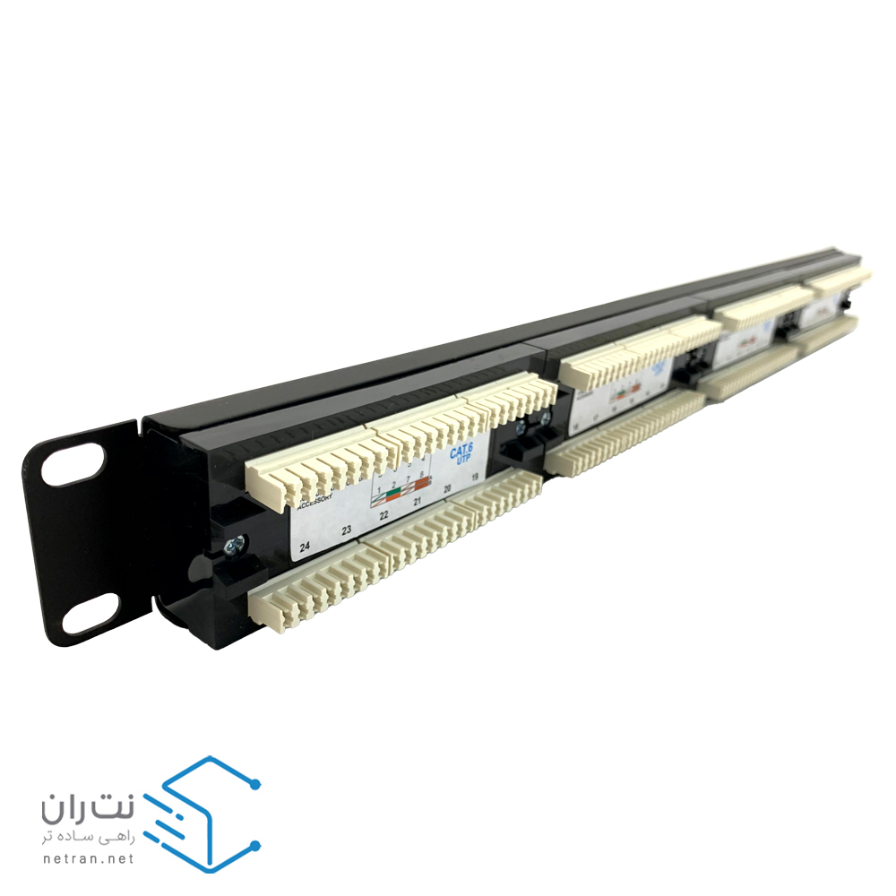 پچ پنل لگراند 24 پورت Cat6 UTP Loaded-3